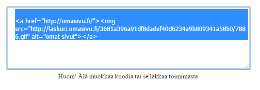 Kävijälaskurin lisääminen
