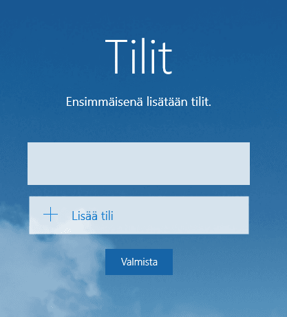 Windows 10 sähköpostitilin luominen - tilit