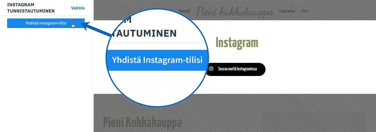 Instagram-yhdista